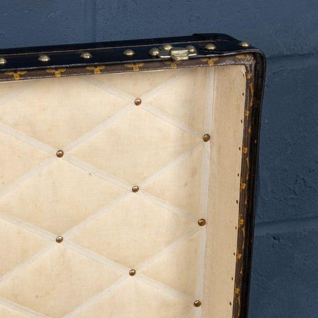 Antique 20th Century Cabin Trunk in Monogram Canvas from Louis Vuitton, France, 1920 For Sale - Image 13 of 18