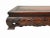 Traditional Brown Oriental Lotus Carving Rectangular Display Table Stand Riser For Sale - Image 3 of 9
