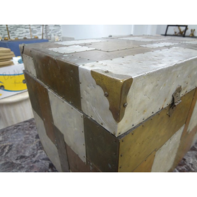 Paul Evans Style Cityscape Patchwork Burlwood Chest For Sale - Image 9 of 11