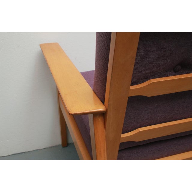 Armchair with Cushion in Light Violet, 1965 For Sale - Image 12 of 14