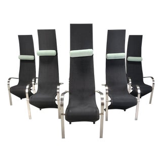 Postmodern King Dining Chairs by Belgochrom, 1980, Set of 6 For Sale