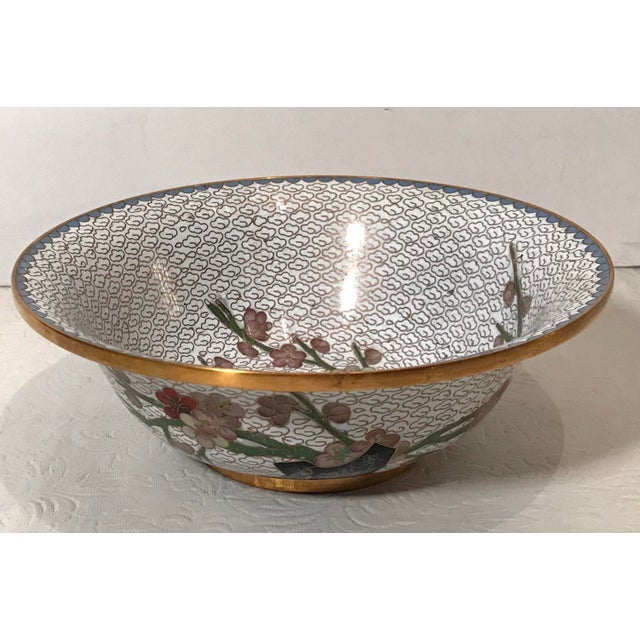 Vintage Enamel on Brass Bowl Chairish