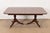 Wood Kindel Furniture Georgian Banded Mahogany Double Pedestal Extension Dining Table, Newly Refinished For Sale - Image 7 of 13