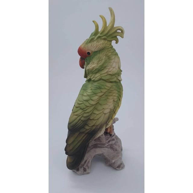 Green 1970s Porcelain Cockatoo by Andrea For Sale - Image 8 of 12