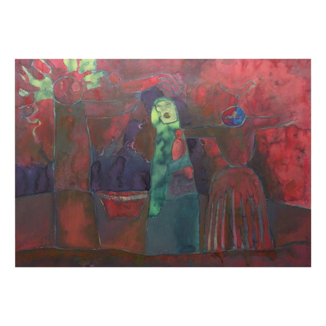 Atis Ievins, Carnival, 2000s, Watercolor For Sale