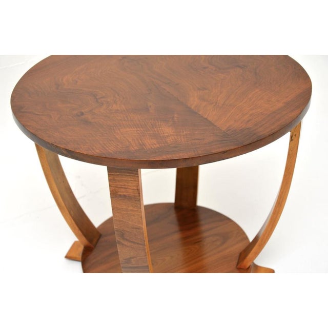 Art Deco Figured Walnut Occasional Side, 1930s For Sale - Image 6 of 8