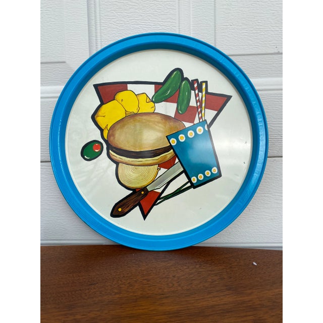 Vintage Metal Classic Diner Serving Tray For Sale In Milwaukee - Image 6 of 6