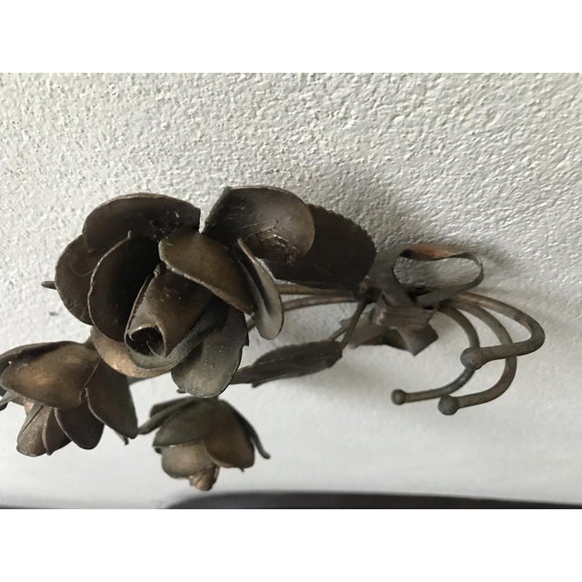 Metal Metalwork Bouquet Handmade Rose Charm Hook For Sale - Image 7 of 14