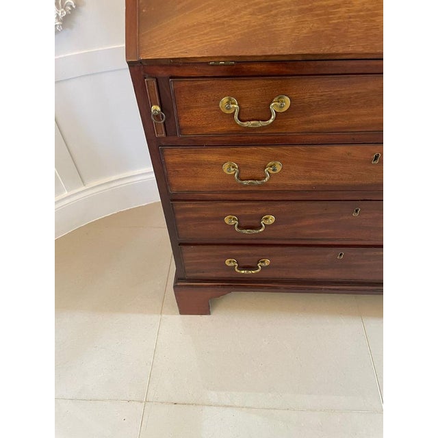 Antique George III Mahogany Desk, 18th Century For Sale - Image 13 of 17