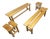 Mountain Style Pine Benches and Stools, 1970, Set of 4 For Sale