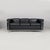Italian modern black leather sofa LC2 by Le Corbusier, Jeanneret and Perriand for Cassina, 1980s LC2 three-seater sofa...