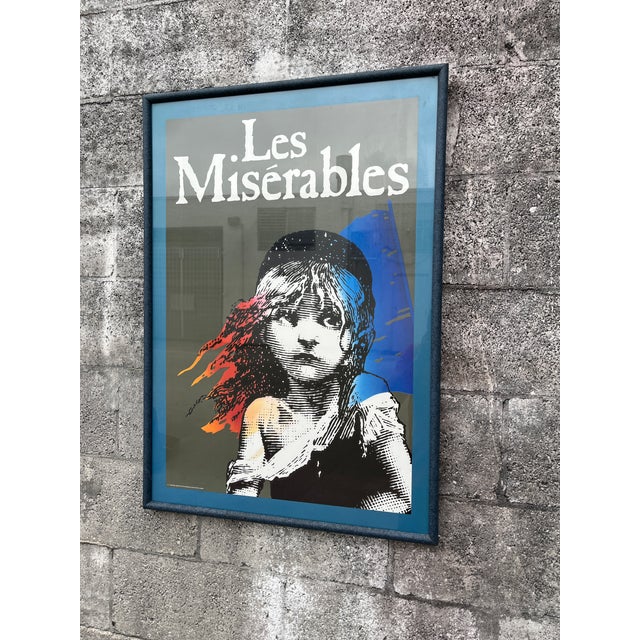 Vintage 1986 "Les Misérables" Musical in London Original Framed Promotional Poster. For Sale - Image 14 of 17