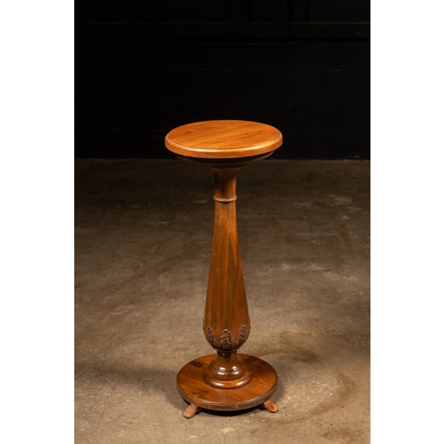 Early 20th Century Oak Pedestal For Sale - Image 4 of 8