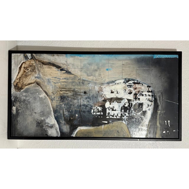 Jack Balas Grid Study, Appaloosa Oil and Enamel on Board Inscribed verso, dated 1997-99 and hand signed l.l. Sight: 24 x...