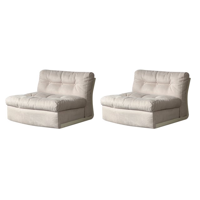 Set of Amanta Lounge Chairs by Mario Bellini for C&B Italia, 1960s For Sale