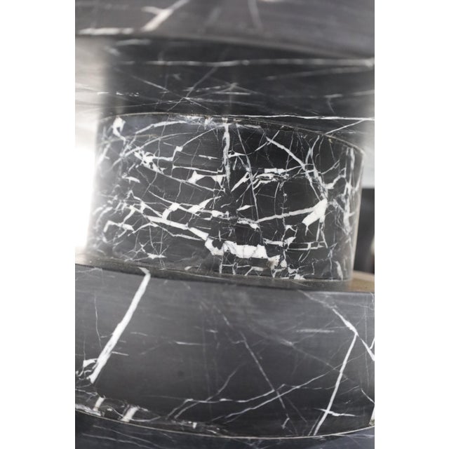 Kelly Wearstler Apollo Stool or Table in Nero Marquina Marble For Sale - Image 9 of 9