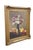 Vintage oil painting on canvas titled Asters and Fruit on a Table, after Henri Fantin Latour. Originally created in 1868...