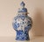 Chinoiserie Royal Delft Vase Baluster Chinoiserie Peacock Blue and White Delftware For Sale - Image 3 of 14