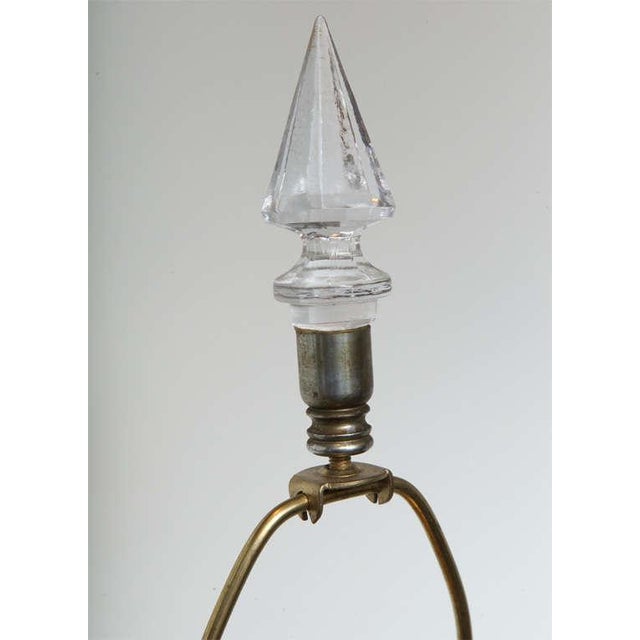 Reverse Decoupage Glass Lamps A Pair Chairish