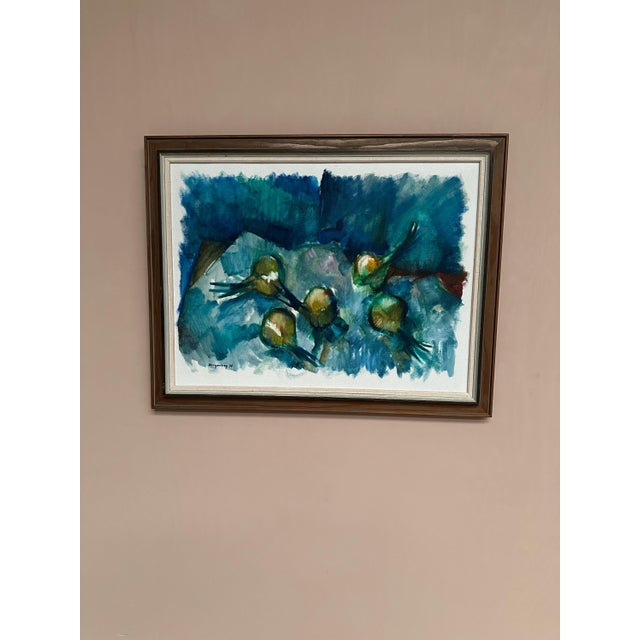 Bergengren, Abstract Composition, 1970, Oil on Canvas, Framed For Sale - Image 6 of 18