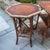English Mid-Century British Colonial Faux Bamboo Side Tables With Leather Tops, Pair – Tortoiseshell Finish, 1970s For Sale - Image 3 of 9