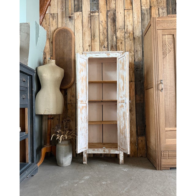 Small Parisian Wardrobe, 1940s For Sale - Image 3 of 14