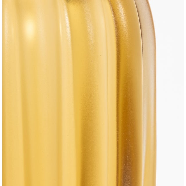 2020s Hand-Blown Murano Cactus Vase in Amber Medium For Sale - Image 5 of 9