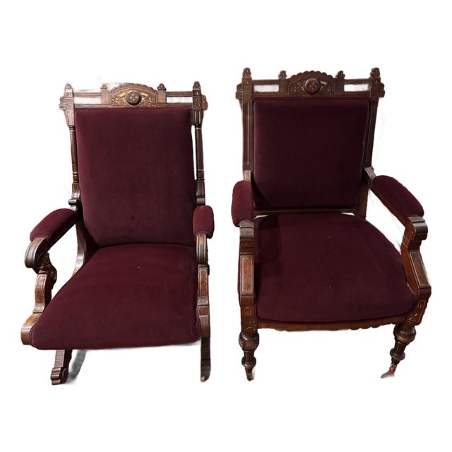 Late 19th Century American Eastlake / Renaissance Revival Chairs (Pair) For Sale