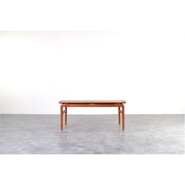 Teak Model 640 Coffee Table by Peter Hvidt & Orla Mølgaard-Nielsen for France & Søn, 1950s For Sale - Image 4 of 13