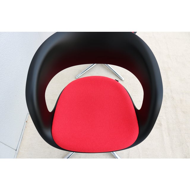 Contemporary Minimalist Pearson Lloyd for Coalesse Lox Swivel Chairs - A Pair For Sale - Image 12 of 18