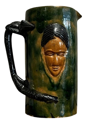 Large Pitcher in Glazed Terracotta