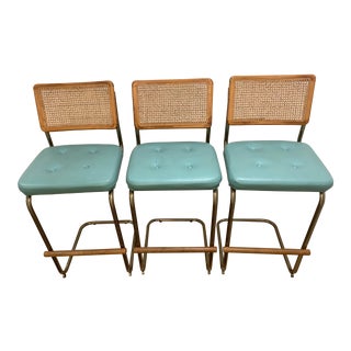 Bauhaus Style Bar Stools - Set of 3 For Sale