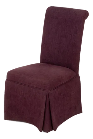 Contemporary Purple Upholstered Slipper Chair