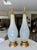 1950s Large Murano Opalescent Blue Gold Inclusions Table Lamps - a Pair For Sale - Image 9 of 18