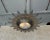 Spanish Silvered Sunburst Ceiling Fixture With Patinated Gold Highlights For Sale - Image 4 of 12