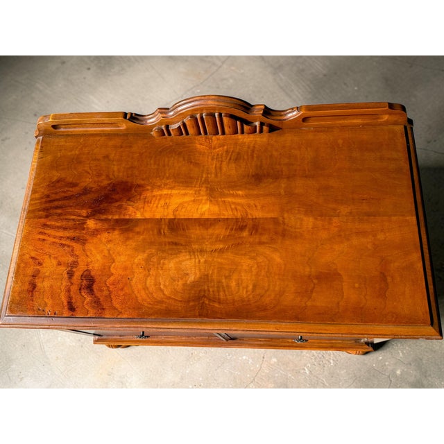 Antique Jacobean Revival Cabinet Sideboard Server Bar-Storage Buffet-Tudor-Entry For Sale - Image 6 of 12