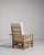 French Oak Reclining Armchair with Pull-Out Footrest, Antique, France, Circa 1940 For Sale - Image 9 of 18