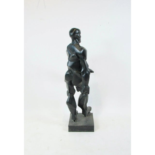 Mid 20th Century Meticulously Formed and Welded Brutalist Style Skater Sculpture For Sale - Image 11 of 12