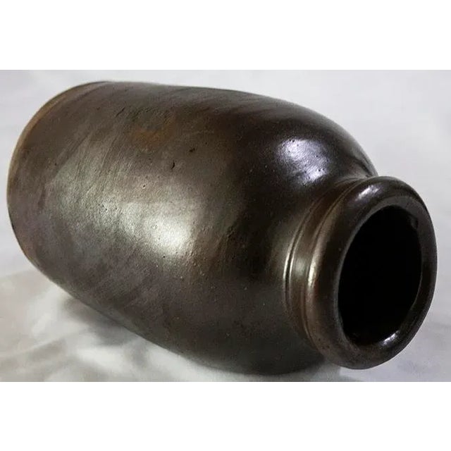 Farmhouse Antique Farmhouse Kitchen Storage Crock - Brownstone Crockery For Sale - Image 3 of 6