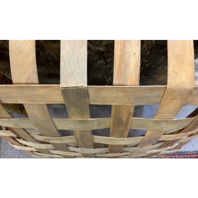 Old Wood Tobacco Basket - Wall Hanging, Decorative Object For Sale In New York - Image 6 of 6