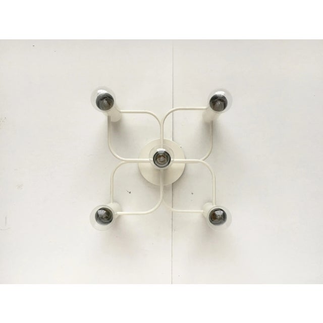 Metal Vintage German Space Age Ceiling Lamp by Gaetano Sciolari for Leola For Sale - Image 7 of 18