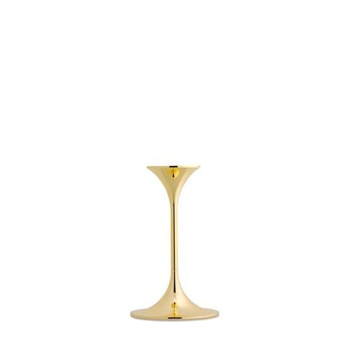Gold Jazz Candleholders in Steel with Brass Plating by Max Brüel, Set of 4 For Sale - Image 8 of 16