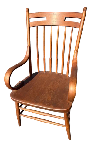 Antique English Arts and Crafts Windsor Stick Back Armchair