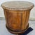 Vintage Round Brown Marble Top Drum Side End Center Table With Storage Cabinet For Sale - Image 12 of 13