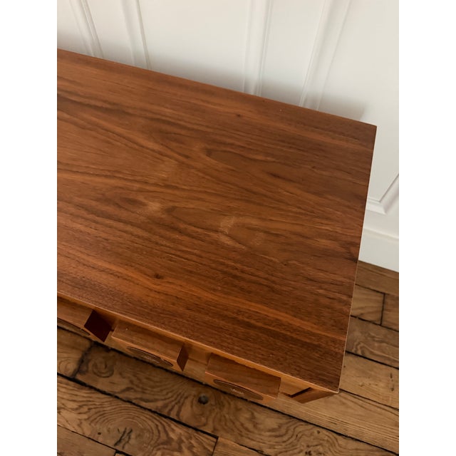 Wood Cube Enamel Console by Lars Göran Nilsson for Glas & Trä. Sweden, 1960s For Sale - Image 11 of 12
