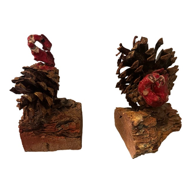 Vintage Handmade Folk Art Thanksgiving Turkeys — Set of 3 For Sale - Image 4 of 13