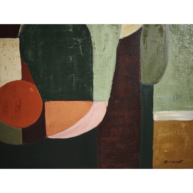 Correspondances, Abstract Geometric, Contemporary Oil Painting, Framed by Sophie Dumont For Sale - Image 4 of 9