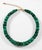 Mini Cleopatra Malachite Collar Necklace With Diamonds & 14k Gold For Sale - Image 9 of 9