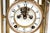 19th Century Antique Four-Glass Brass Crystal Regulator Mantel Clock For Sale - Image 5 of 8