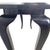Vintage Postmodern Black Lacquer Console Table | Sculptural Leg Sofa Table For Sale - Image 17 of 18
